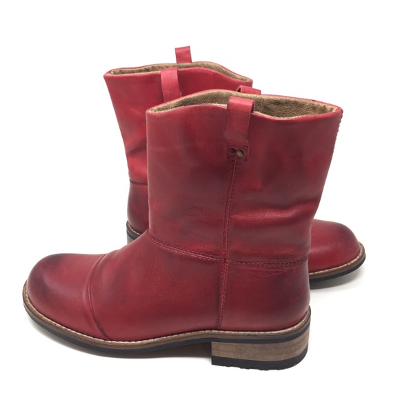 Kodiak Red Leather Winter Boots Women's Sz 7-7.5 - Picture 2 of 8